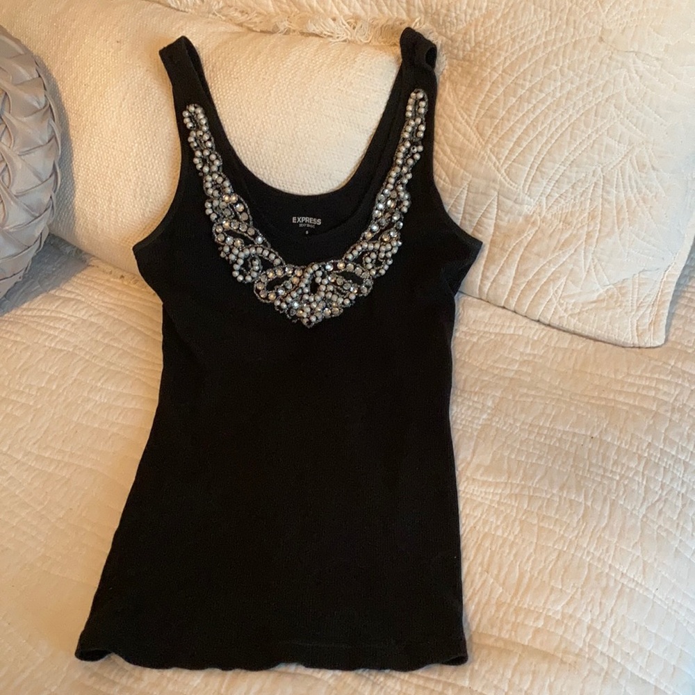 Express beaded tank NWT